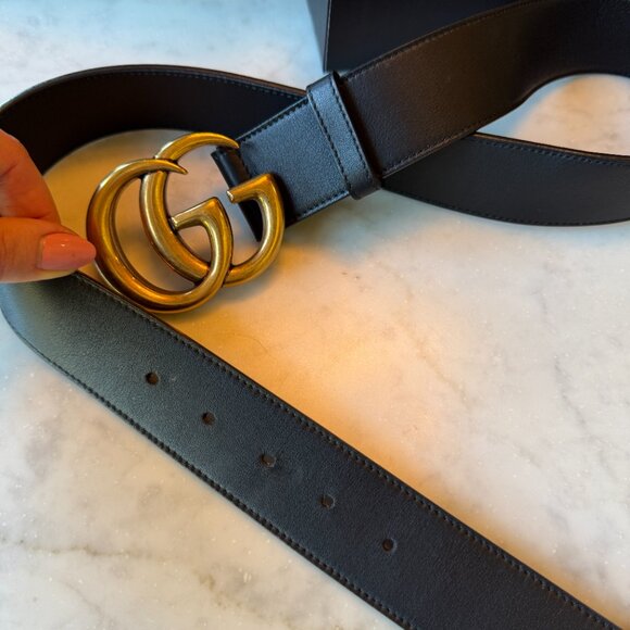 LIKE NEW Gucci GG Marmont wide belt main image 5